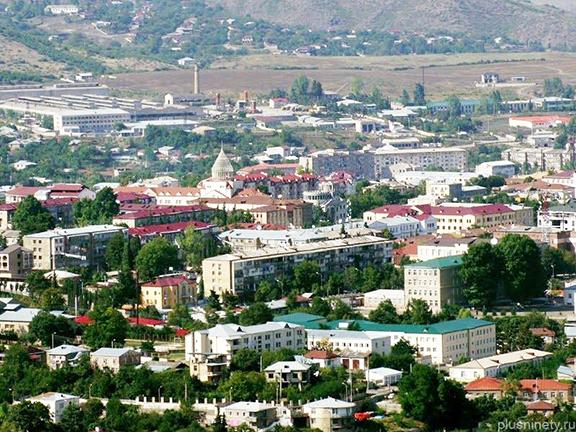 Capital of de facto independent Nagorno-Karabakh, Stepanakert. Az – Khankendi