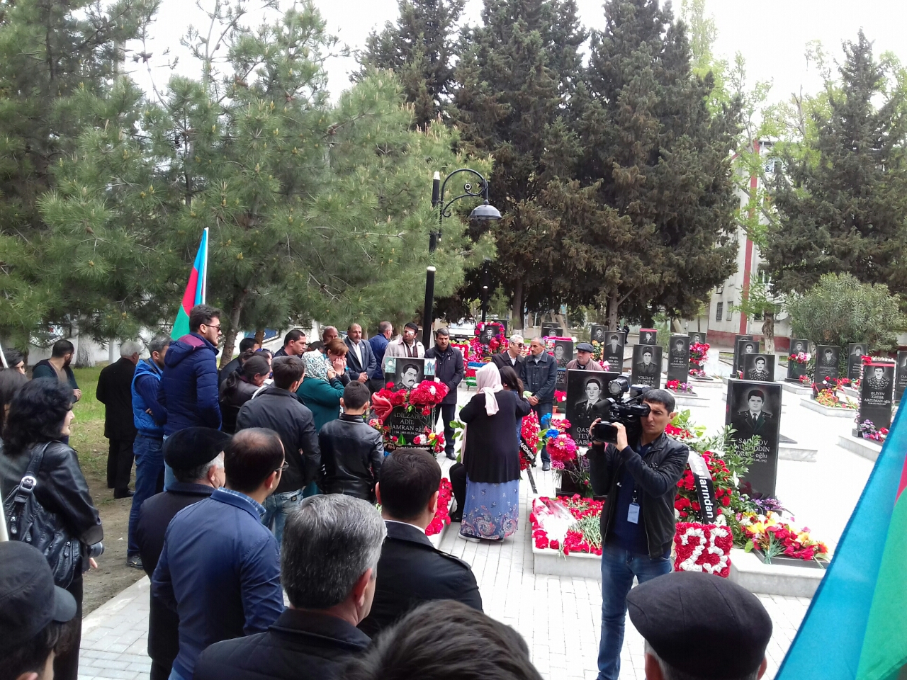 Şəhidin dəfnindən