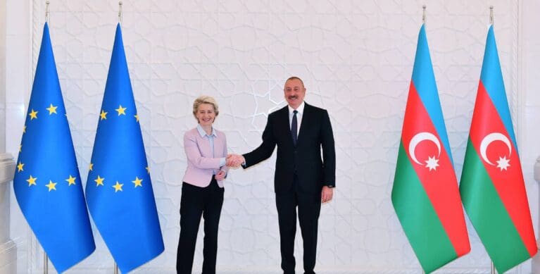 Leyen və Əliyev, foto: president.az