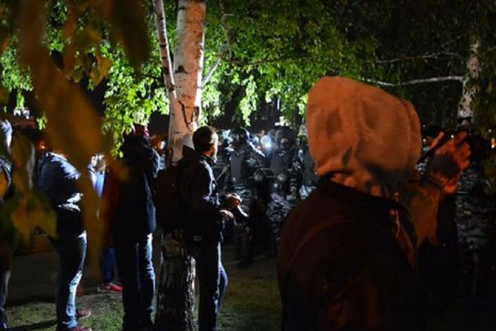 Протестующие в Екатеринбурге