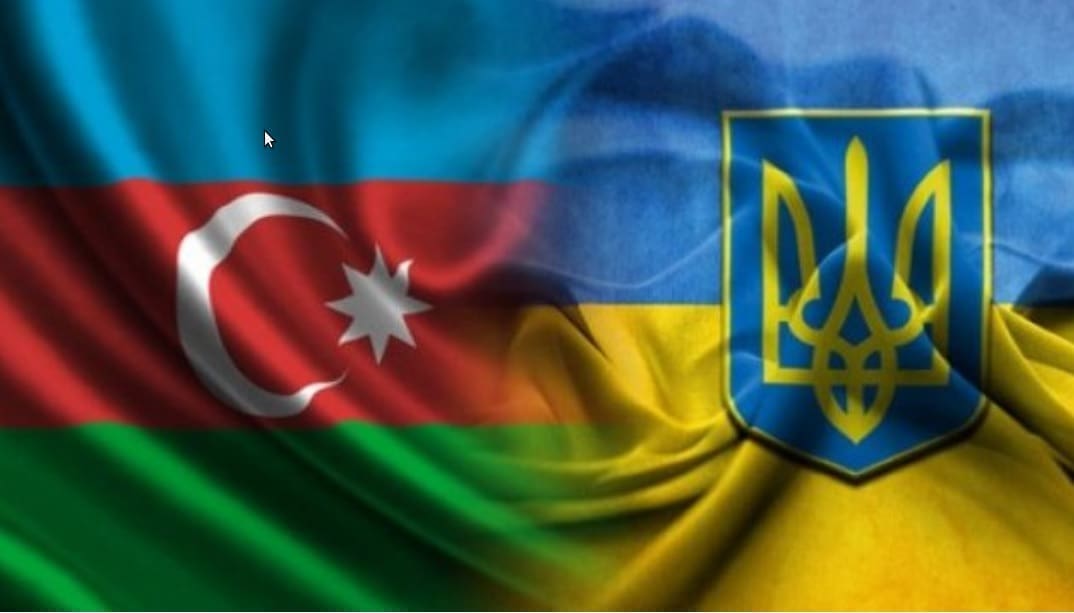 Флаги Азербайджана и Украины